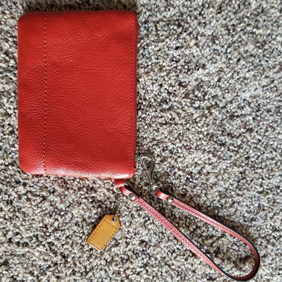 Coach wristlet coin pouch orange - Picture 5 of 6